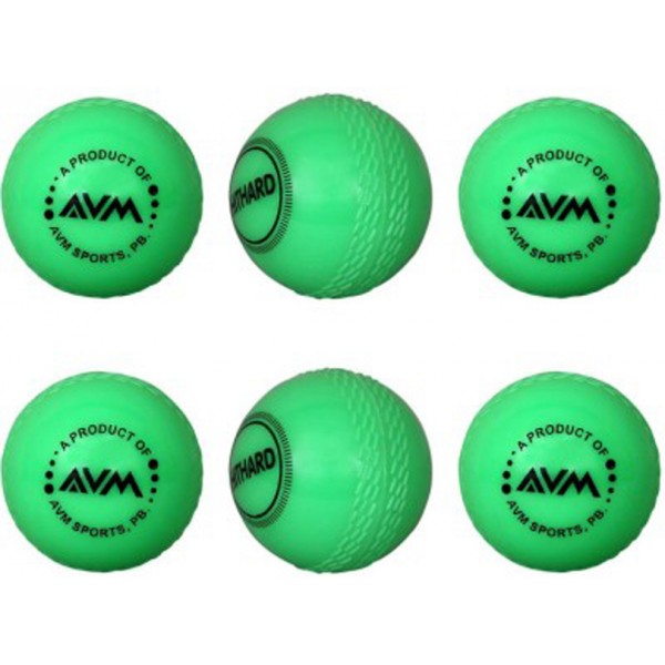 AVM Green Wind Cricket Ball (Pack of 6)